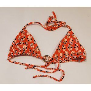 NWOT Tory Burch Navy Samir Ring Bikini Top XS